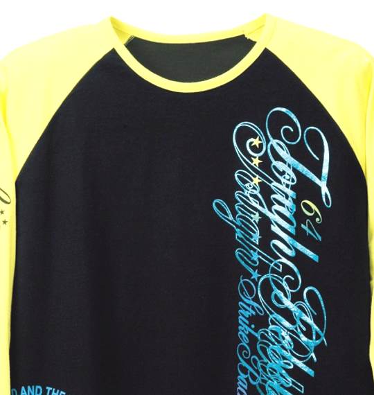 The Endless Summer ラグランTシャツ ブラック×イエロー