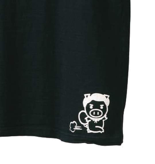 豊天 和柄Tシャツ(半袖) スミクロ