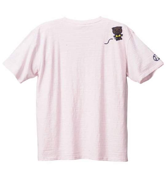 豊天 和柄Tシャツ(半袖) ライトピンク