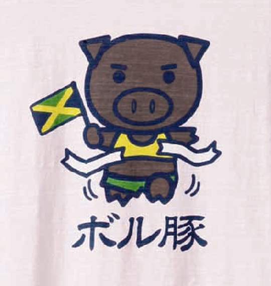 豊天 和柄Tシャツ(半袖) ライトピンク