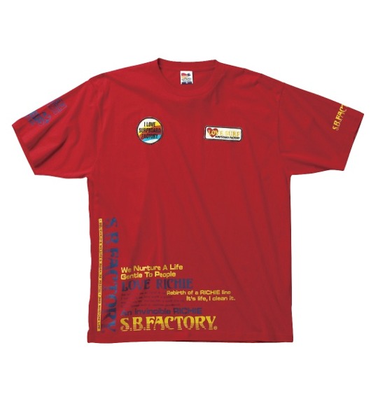 THE SURF BOARDFACTORY Tシャツ(半袖) レッド