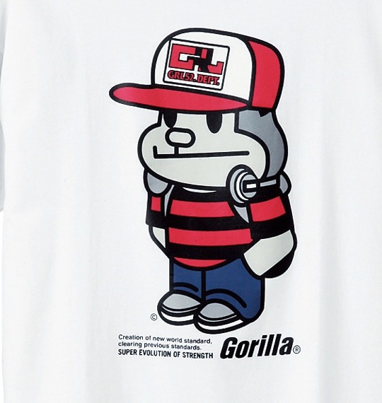 Gorilla Tシャツ(半袖) ホワイト