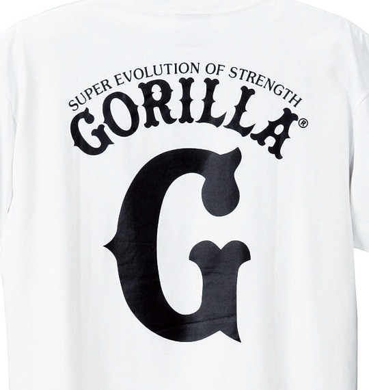 Gorilla Tシャツ(半袖) ホワイト