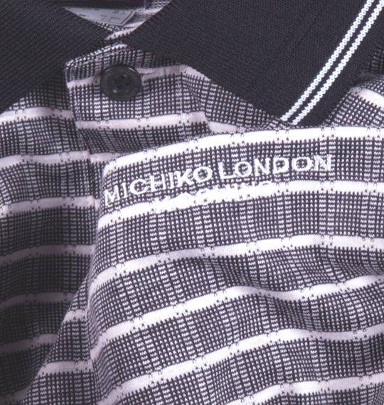 MICHIKO LONDON KOSHINO ポロシャツ(半袖) ブラック系