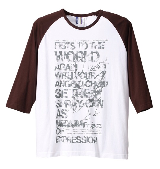 b-one-soul パーカー+ラグラン七分Tシャツ レッド×ブラウン