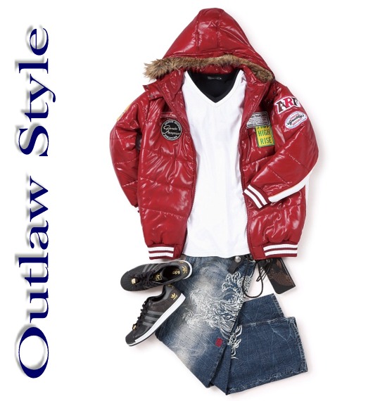 COLLINS ワッフルジップ+VTシャツ半袖 ブラック×ホワイト