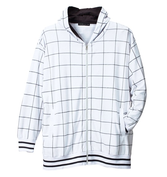 COLLINS パーカー+Tシャツ(半袖) ホワイト×ライトグレー