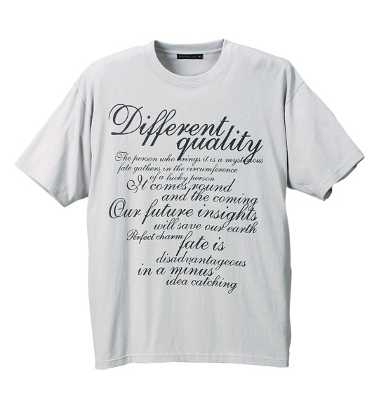 COLLINS パーカー+Tシャツ(半袖) ホワイト×ライトグレー