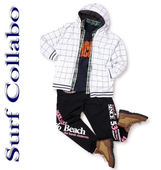 COLLINS パーカー+Tシャツ(半袖) ホワイト×ライトグレー