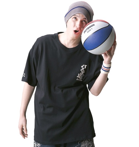 豊天 和柄 Tシャツ(半袖) ブラック