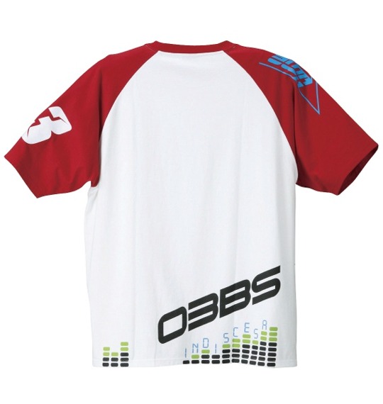 Himz&Herz ラグランTシャツ(半袖) ホワイト×レッド