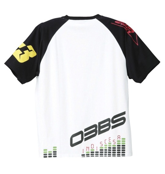 Himz&Herz ラグランTシャツ(半袖) ホワイト×ブラック