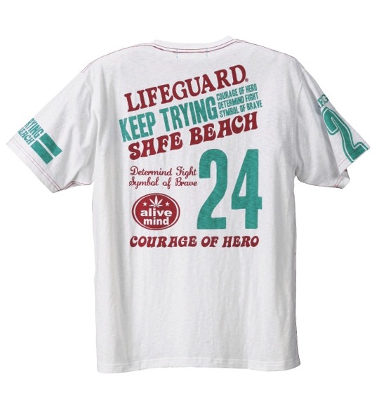 LIFE GUARD Tシャツ半袖 オフホワイト