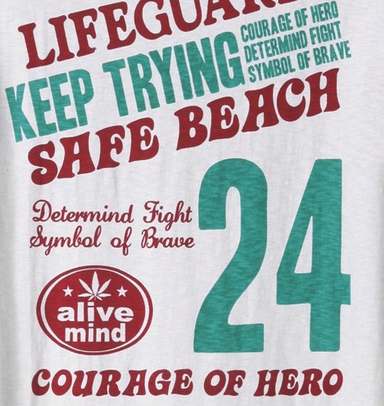 LIFE GUARD Tシャツ半袖 オフホワイト
