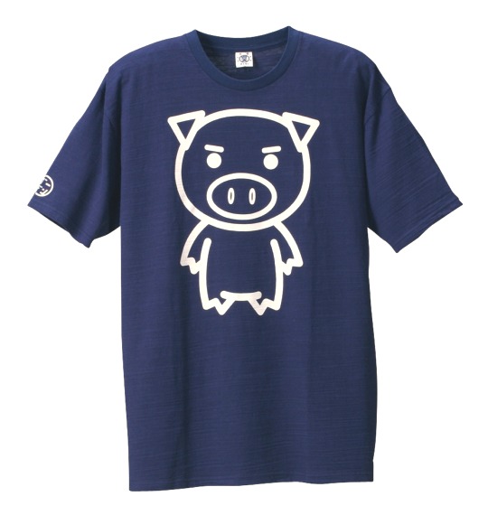 豊天 和柄 Tシャツ(半袖) ネイビー