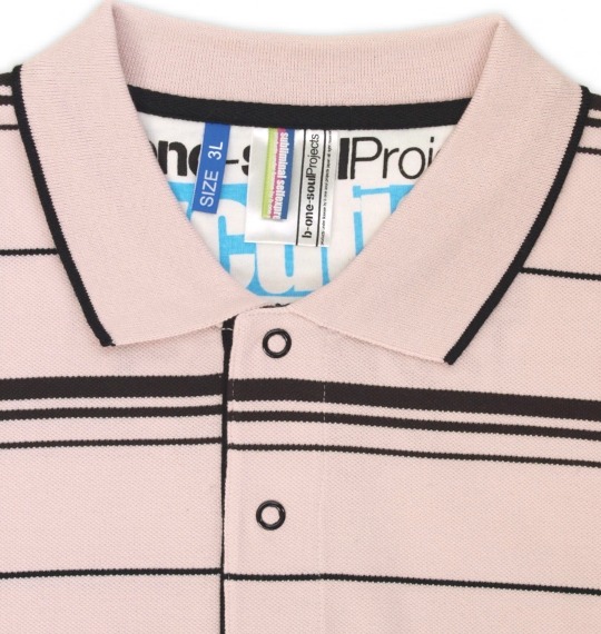 b-one-soul ポロシャツ半袖 ライトピンク