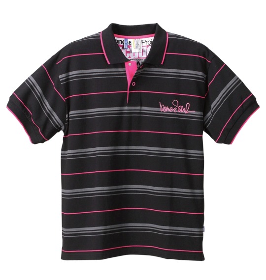 b-one-soul ポロシャツ半袖 ブラック