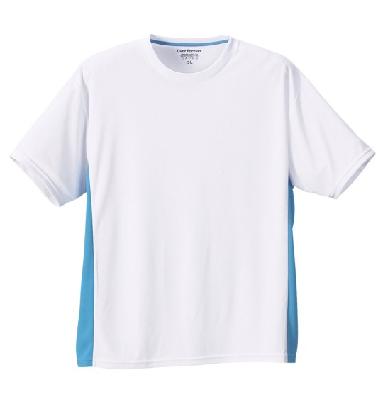 Over Forever DRY Tシャツ(半袖) ホワイト×ターコイズ