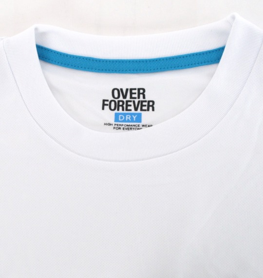 Over Forever DRY Tシャツ(半袖) ホワイト×ターコイズ