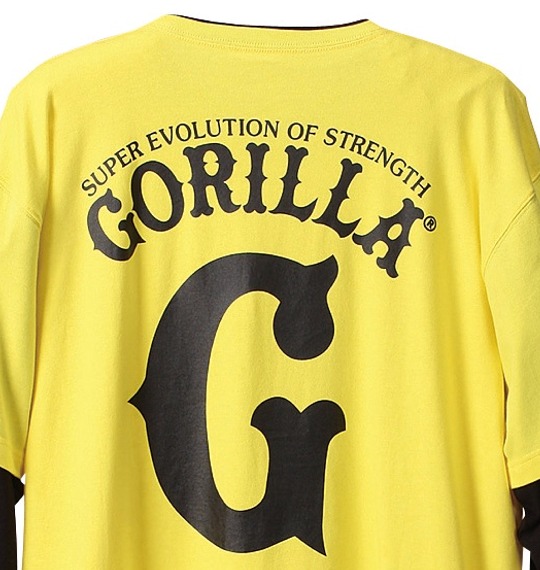 Gorilla Tシャツ イエロー×ブラック
