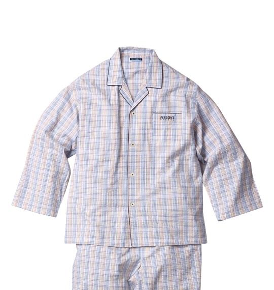 PERSONs SPORTS パジャマ(長袖) オレンジ×ブルー