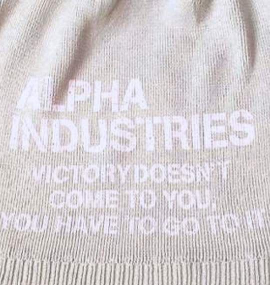 ALPHA INDUSTRIES 抜染ワッチ グレーベージュ