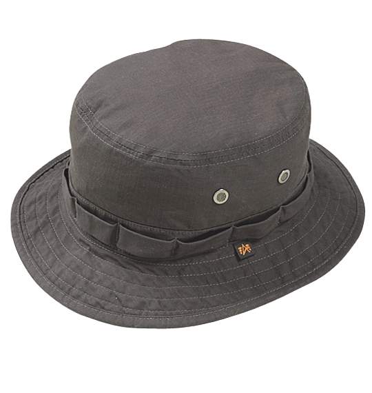 ALPHA INDUSTRIES リップハット チャコールグレー