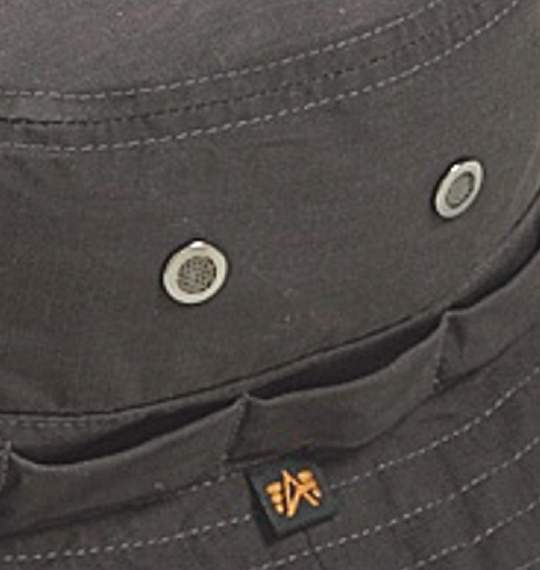 ALPHA INDUSTRIES リップハット チャコールグレー