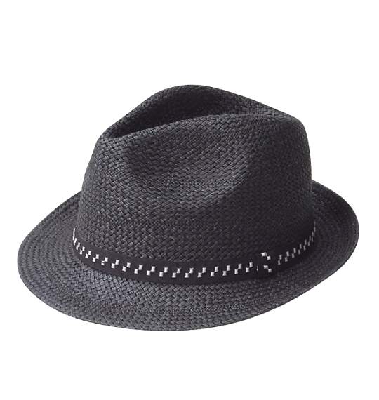  ストローハット ブラック