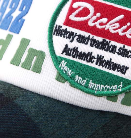 DICKIES スウェットキャップ グリーン×ホワイト