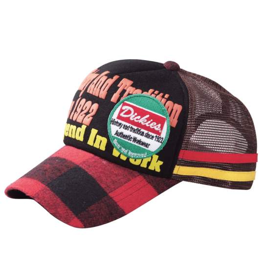 DICKIES スウェットキャップ レッド×ブラック