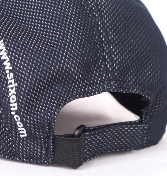 SRIXON ソフトバイザーキャップ ブラック×レッド