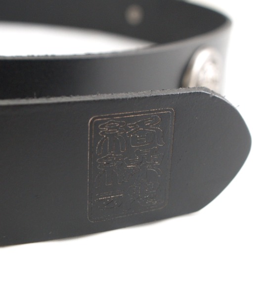 絡繰魂 和柄 鯉バックルベルト ブラック