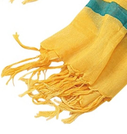  ロゴプリントストール イエロー