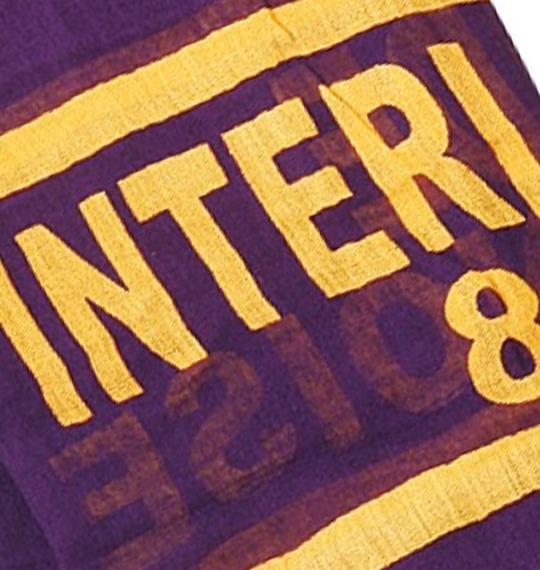  ロゴプリントストール パープル