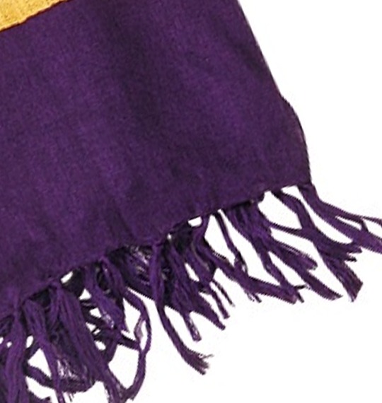  ロゴプリントストール パープル