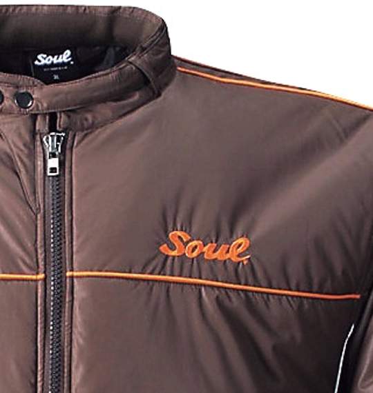SOUL 中綿ライダースジャケット ブラウン