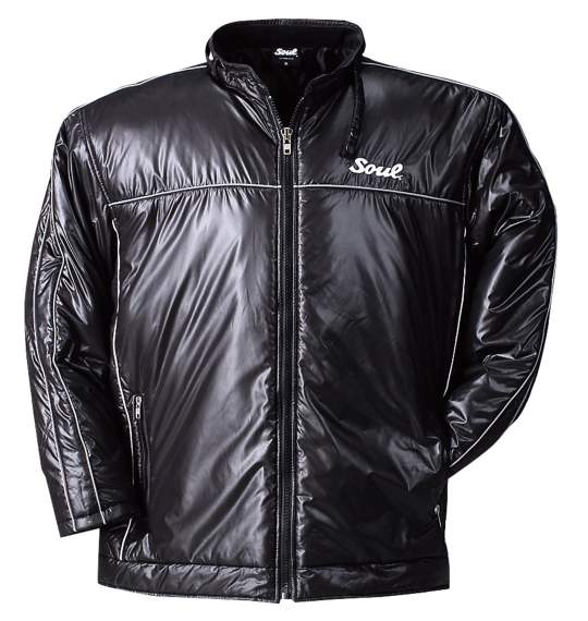 SOUL 中綿ライダースジャケット ブラック