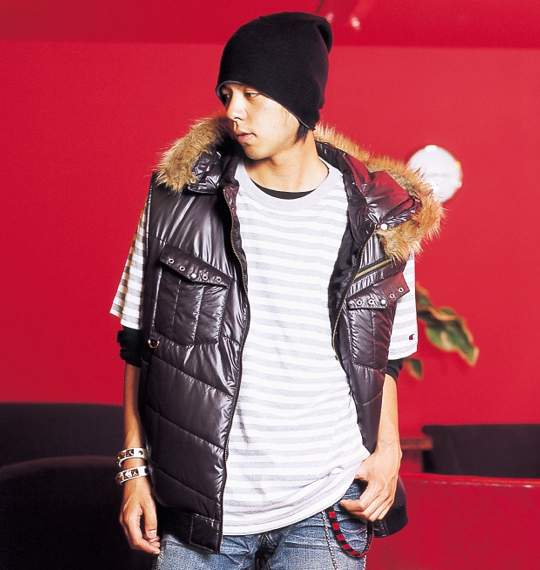 Mistletoe パーカーベスト ブラック