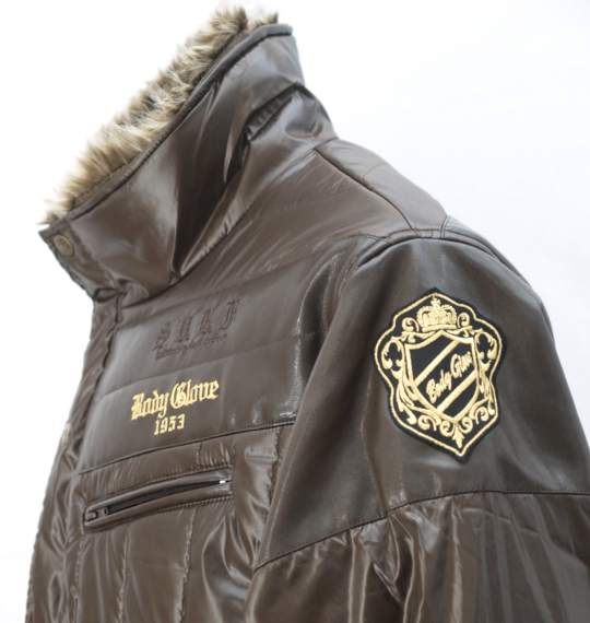 BODY GLOVE PU切替中綿ジャケット ブラウン