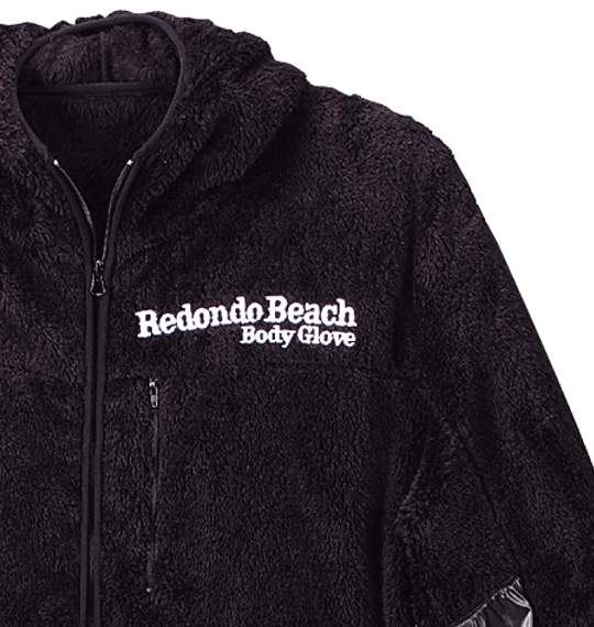 BODY GLOVE ボアフリースパーカー ブラック