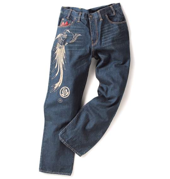 魂 デニムパンツ ネイビー