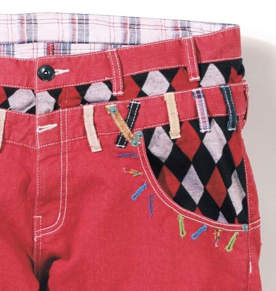 BUNBUSTER Wウエストパンツ レッド