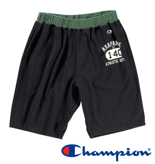 Champion イージーハーフパンツ ブラック
