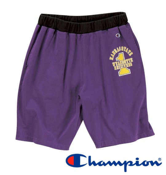 Champion イージーハーフパンツ パープル