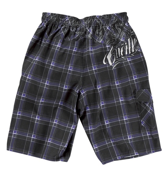 O'NEILL サーフパンツ ブラック×パープル