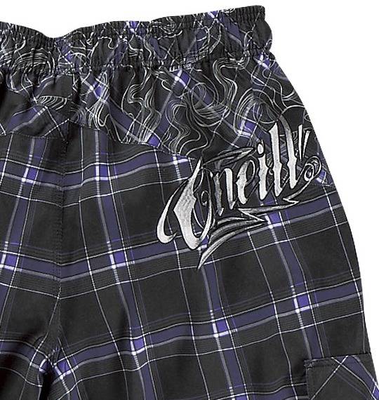 O'NEILL サーフパンツ ブラック×パープル