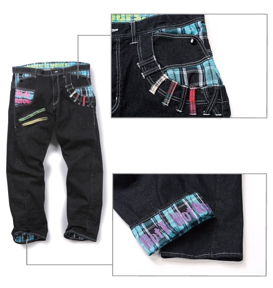 BUNBUSTER デザインパンツ ブラック