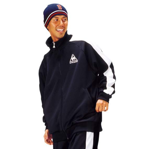 LE COQ SPORTIF   ジャージジャケット ブラック×アイボリー