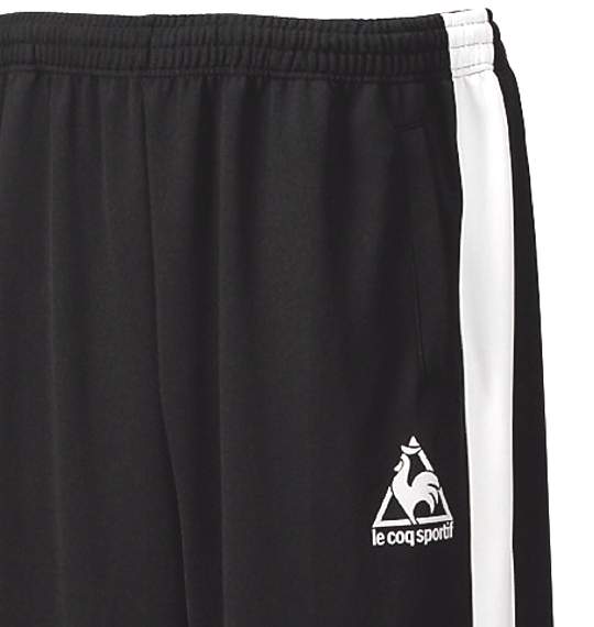 LE COQ SPORTIF   ジャージパンツ ブラック×アイボリー
